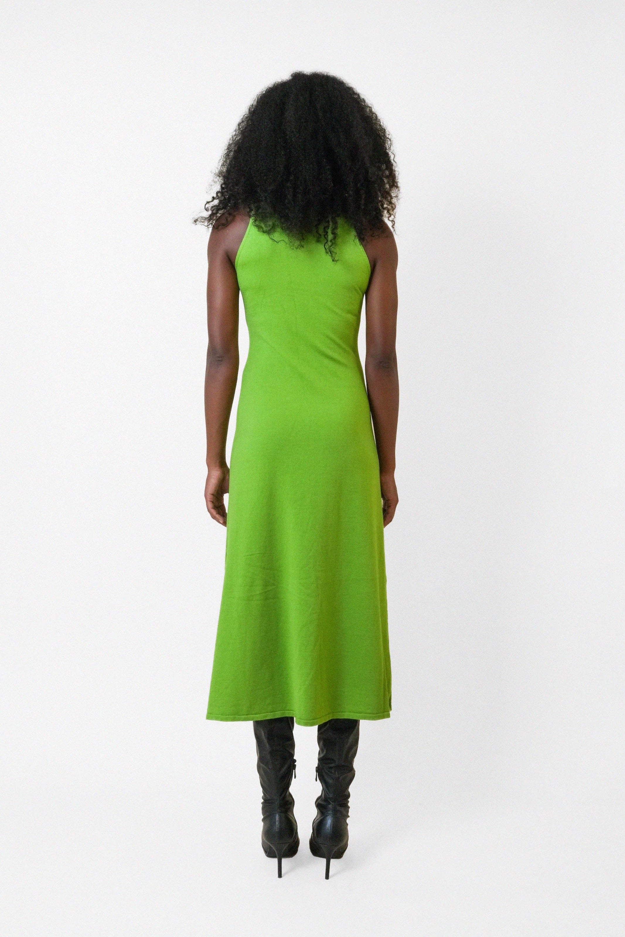 KELLY DRESS in Lime - OctoberEighteen