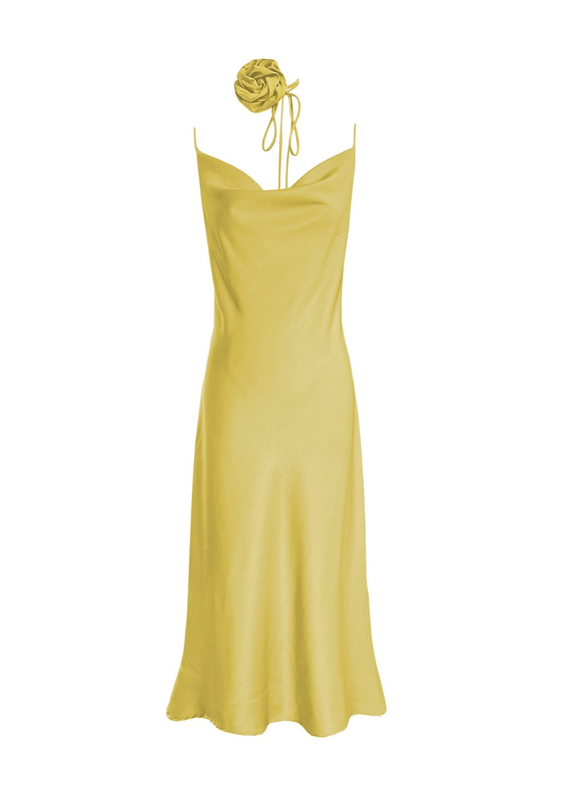 DESIREE DRESS in Yellow - OctoberEighteen