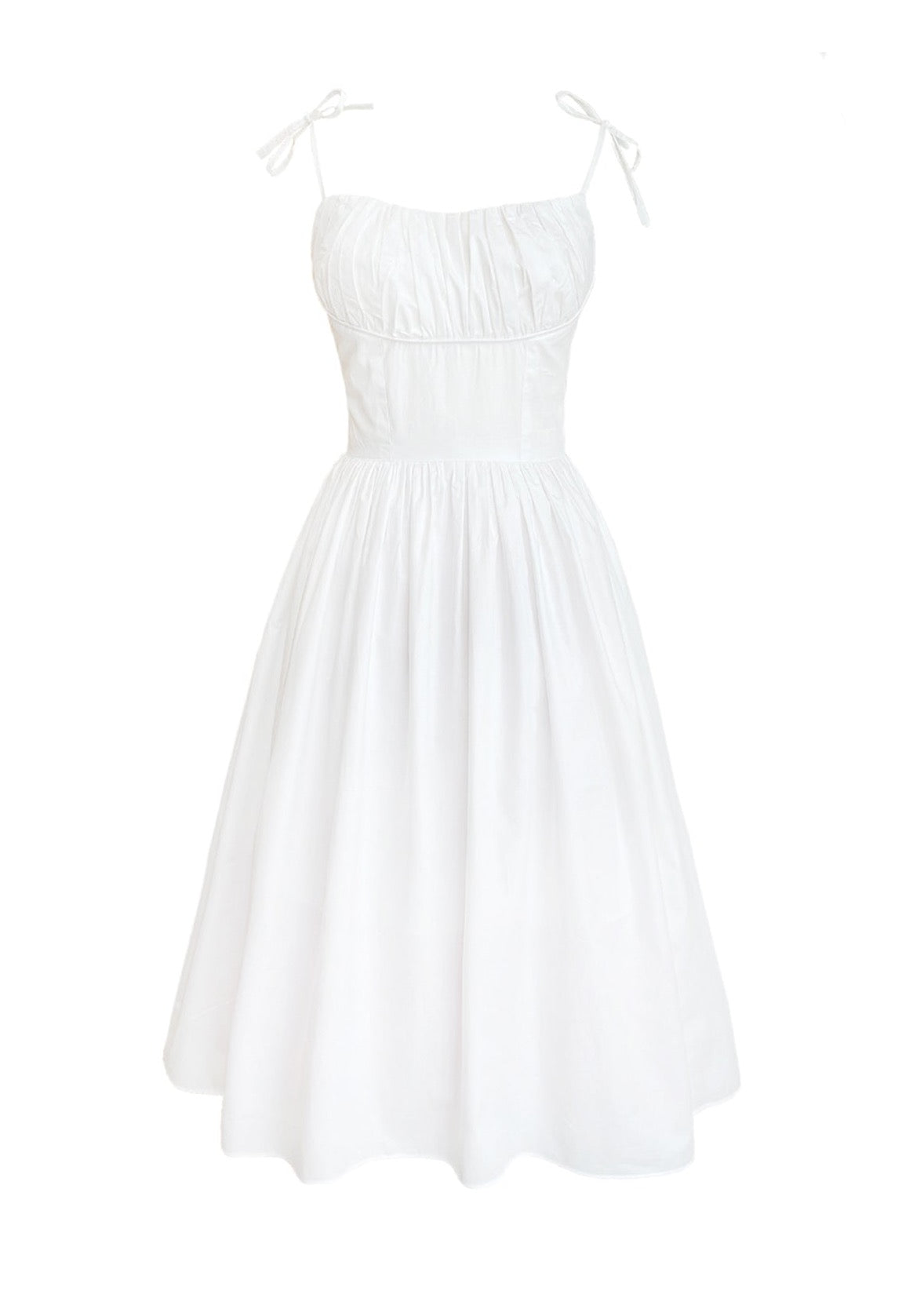MARILYN DRESS in White - OctoberEighteen