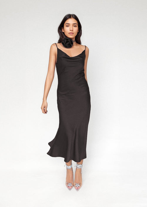 DESIREE DRESS in Black - OctoberEighteen