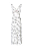 JULIETTE DRESS in White Polka Dots - OctoberEighteen