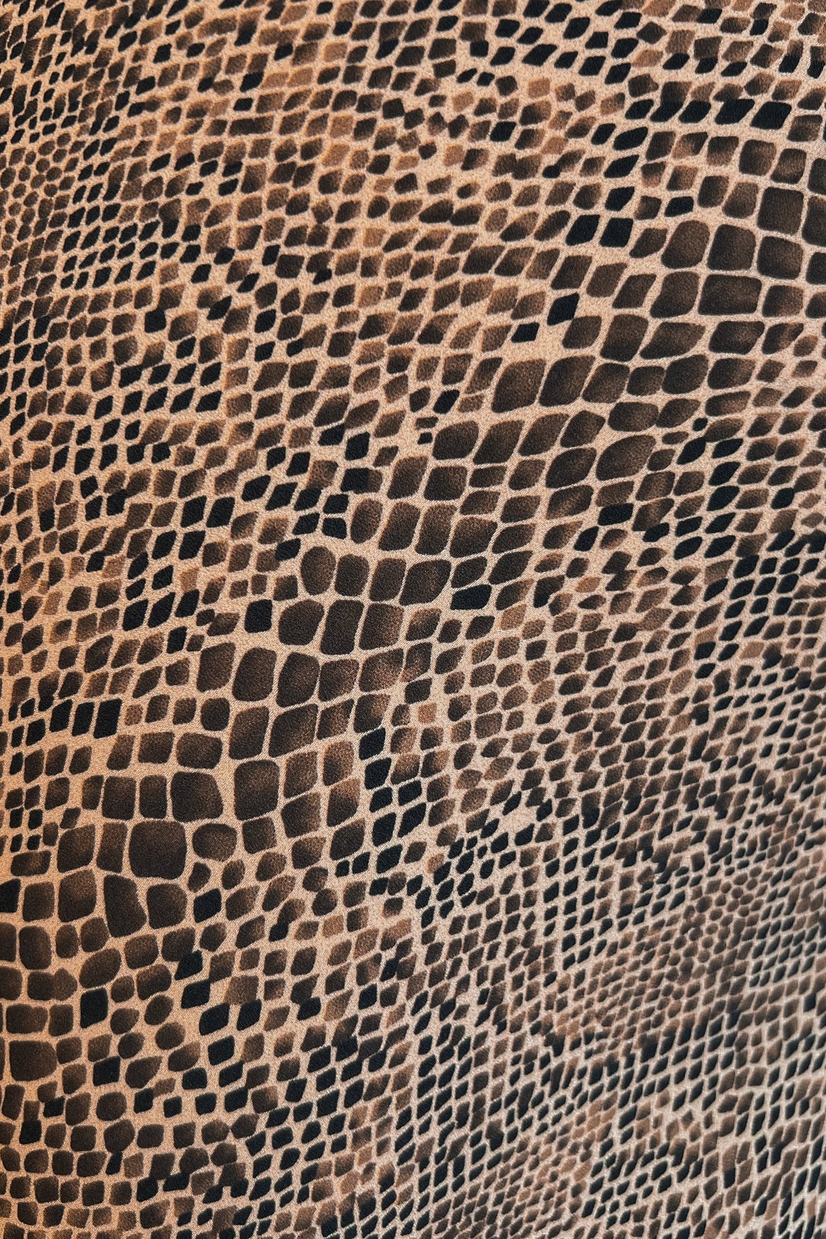 Kyra Bias Cut Long Sleeve Maxi Dress In Cobra