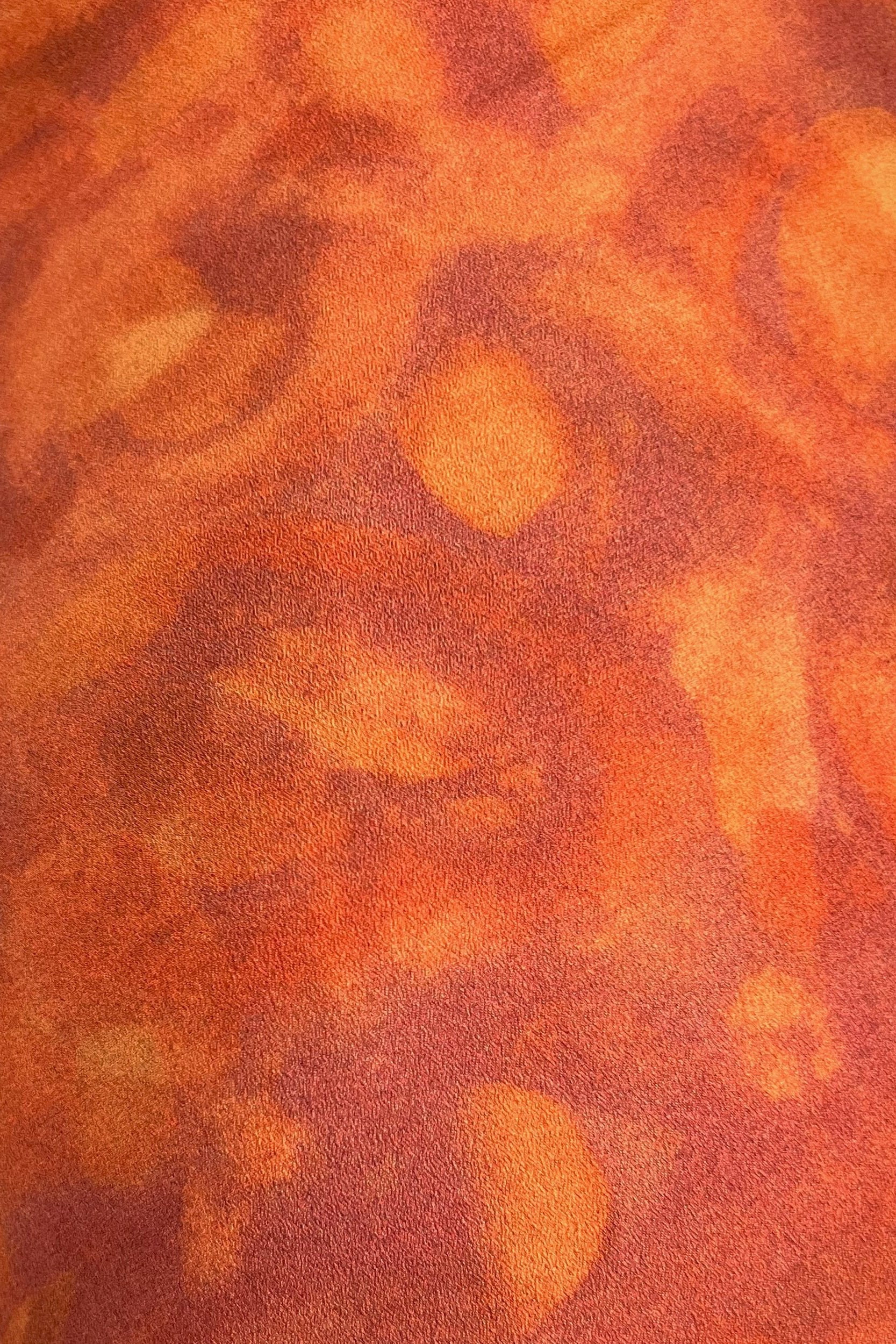 Kyra Bias Cut Long Sleeve Maxi Dress In Sunset Orange