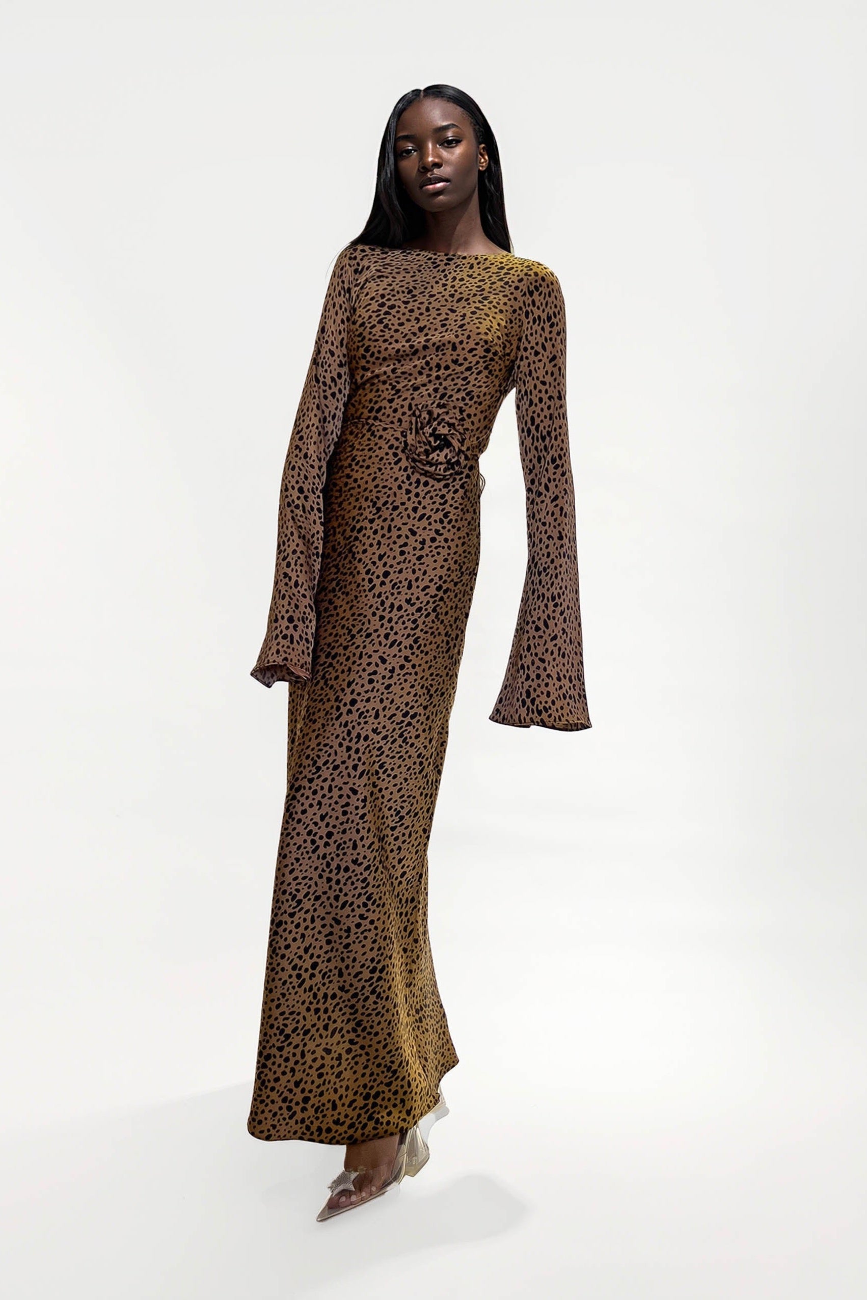 KYRA DRESS in Desert Dalmatian - OctoberEighteen