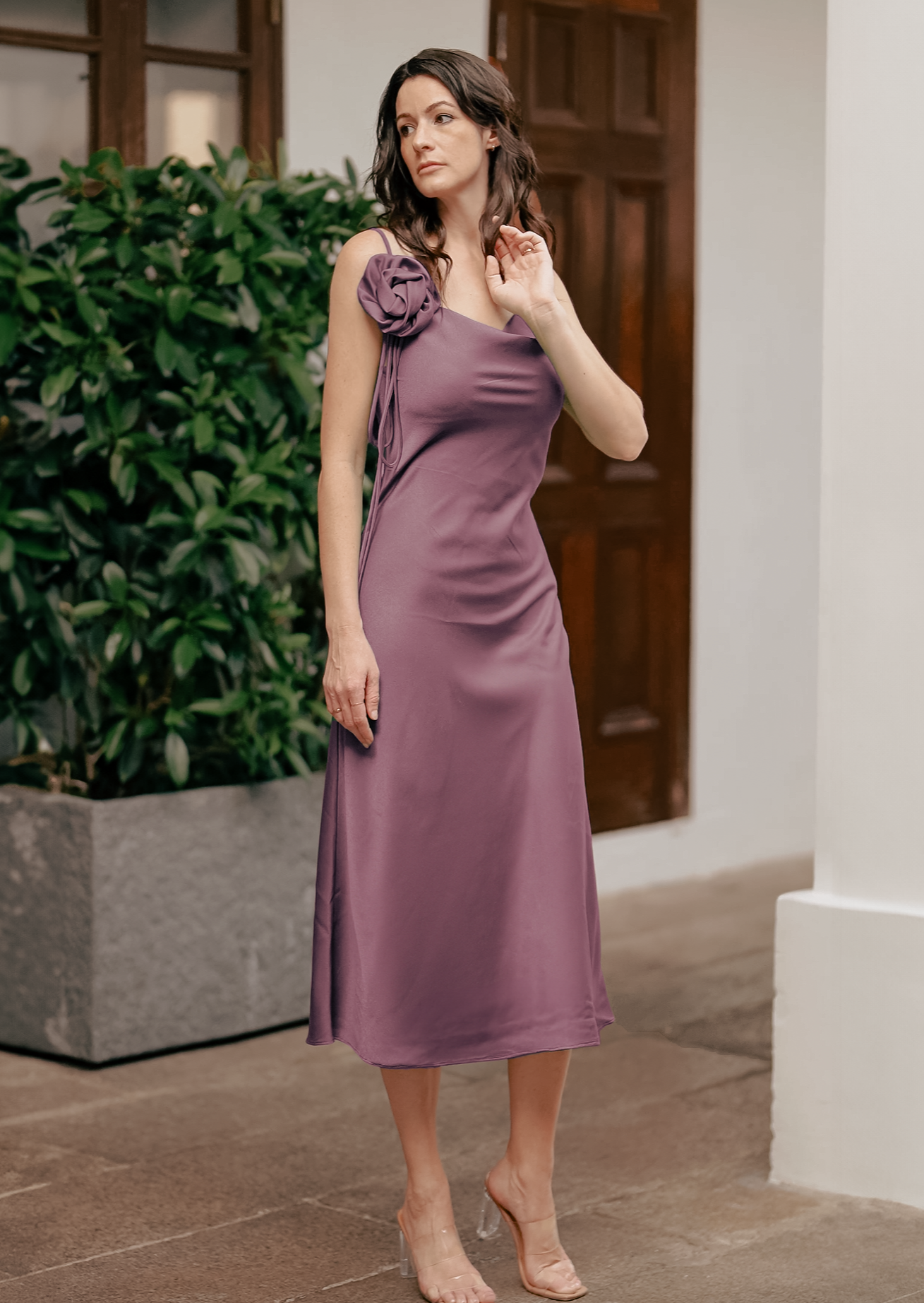 DESIREE DRESS in Lavender Bouquet - OctoberEighteen