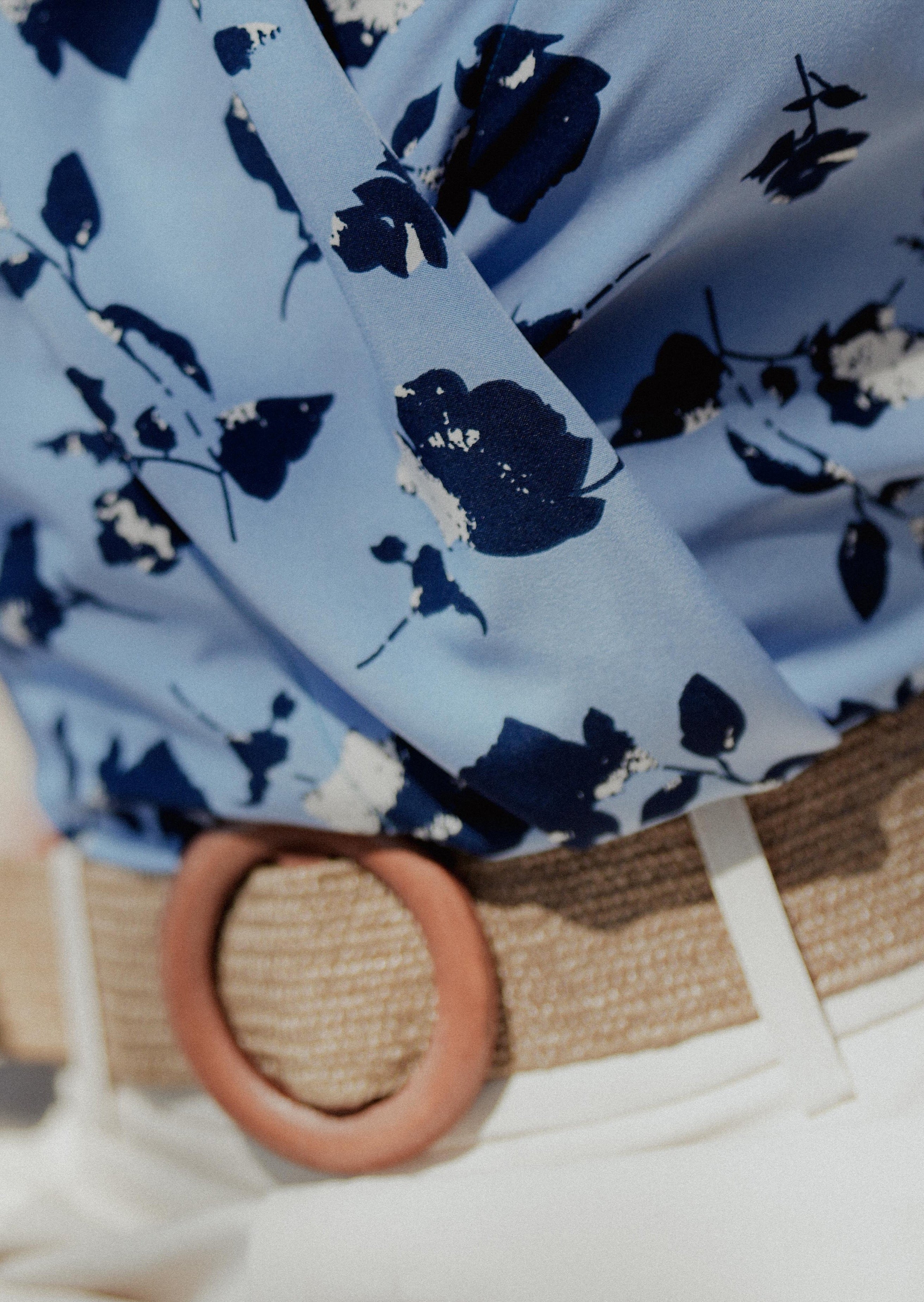 FLORENCE BLOUSE in Blue Dahlia - OctoberEighteen