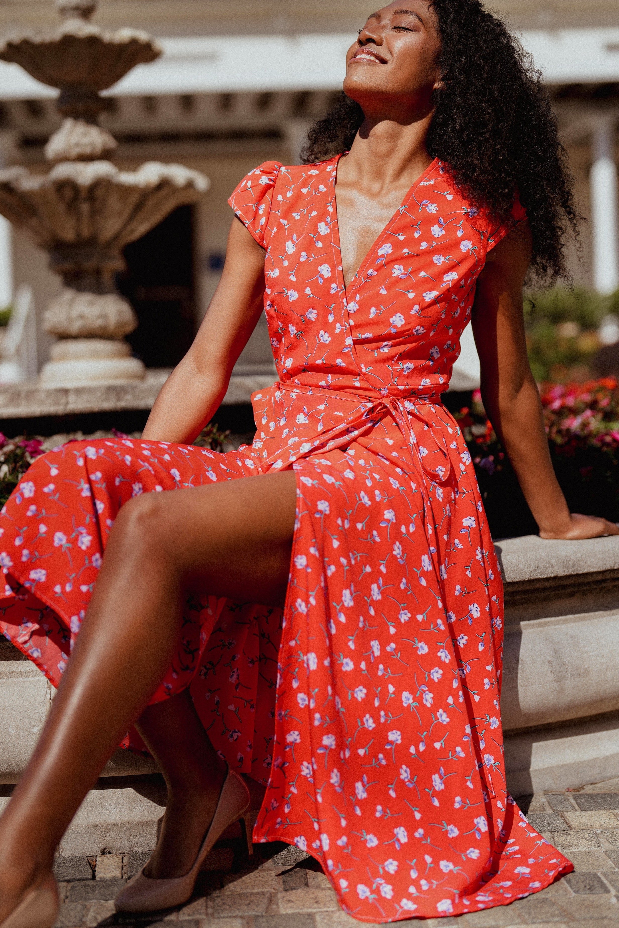 HANNAH DRESS in Passion - OctoberEighteen