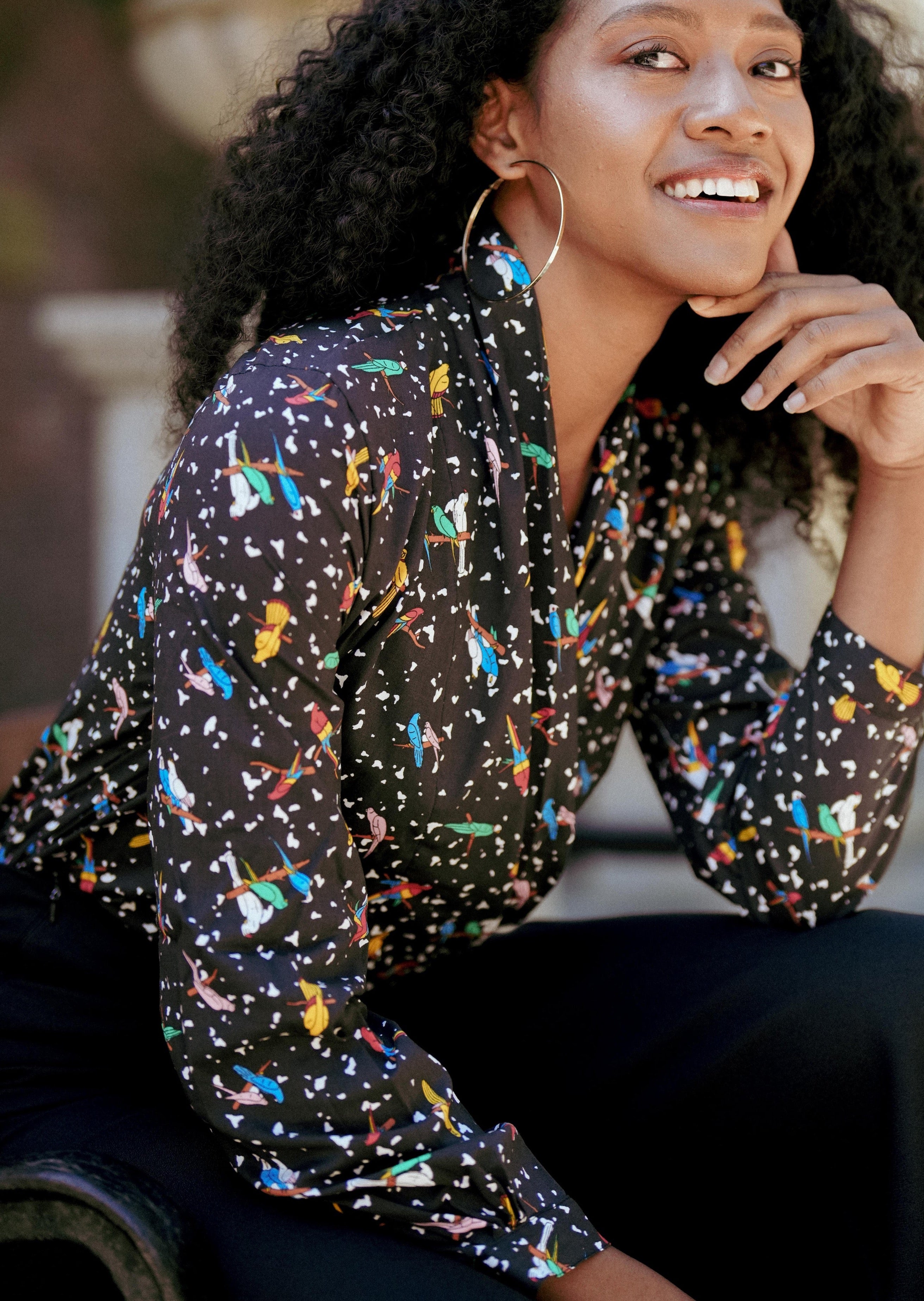 FLORENCE BLOUSE in Naughty Parrot - OctoberEighteen