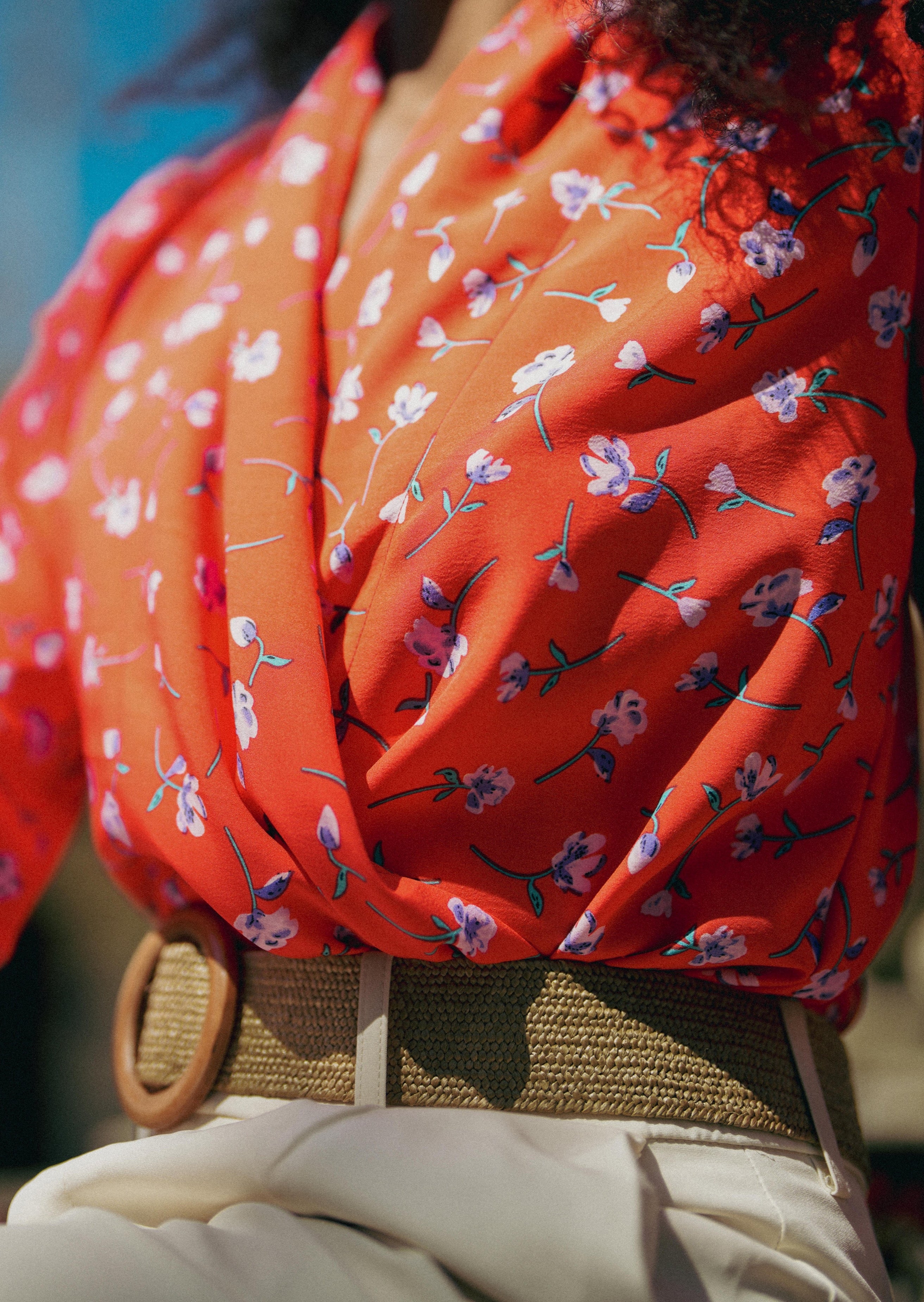 FLORENCE BLOUSE in Passion - OctoberEighteen