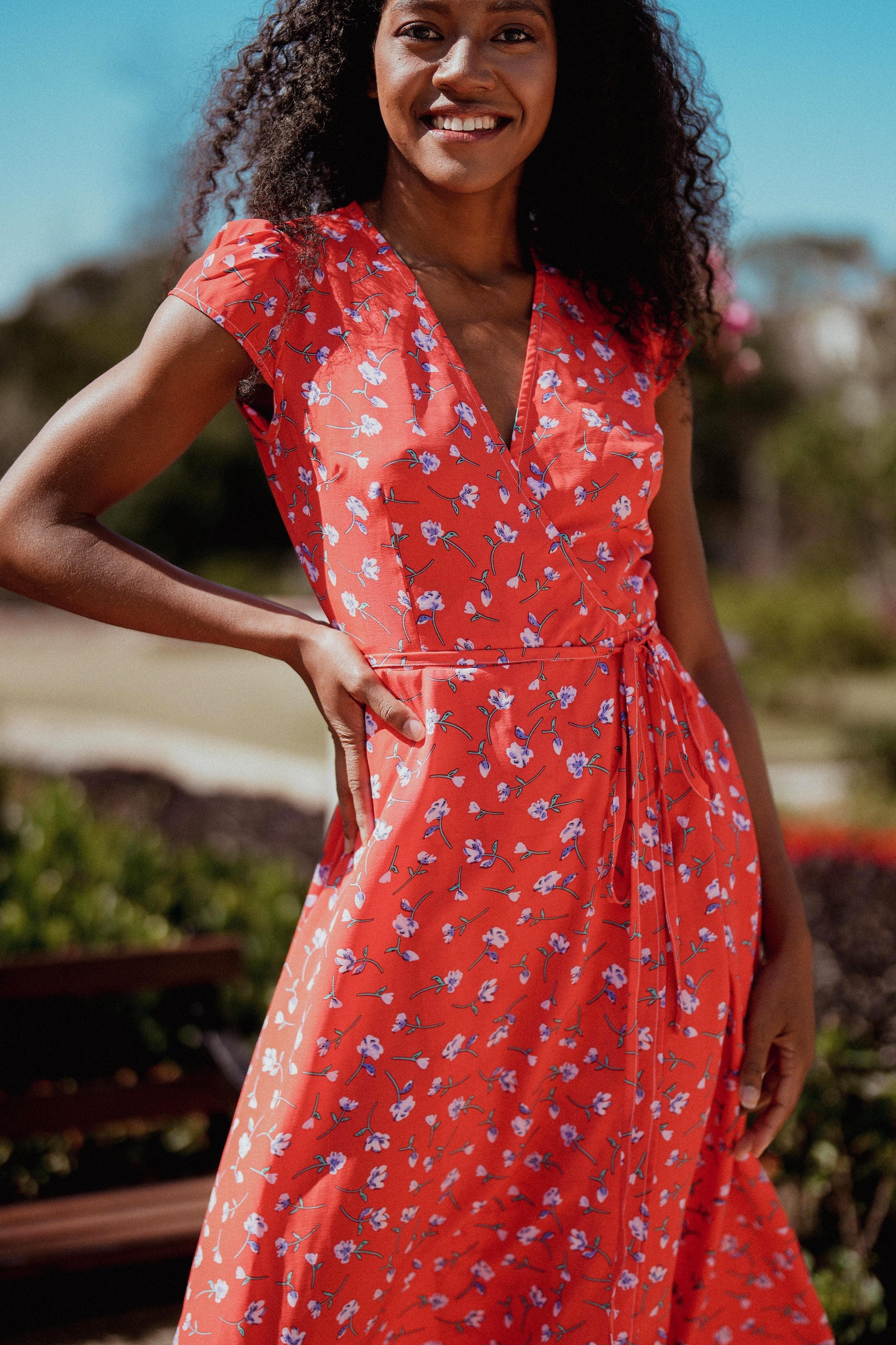 HANNAH DRESS in Passion - OctoberEighteen